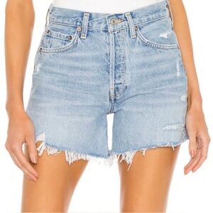 Agolde Parke Women's Light Blue Denim Shorts